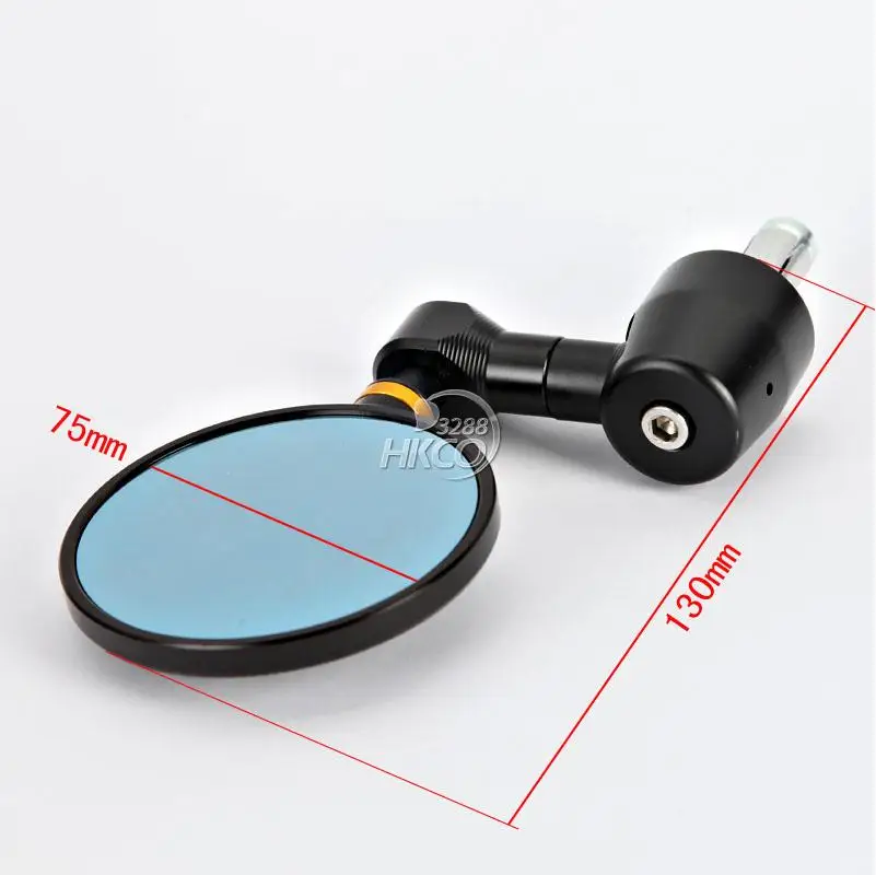 

UNIVERSAL MOTORBIKE BAR END REARVIEW MIRRORS 7/8" DUAL MOTORCYCLE/BIKE CNC BLACK