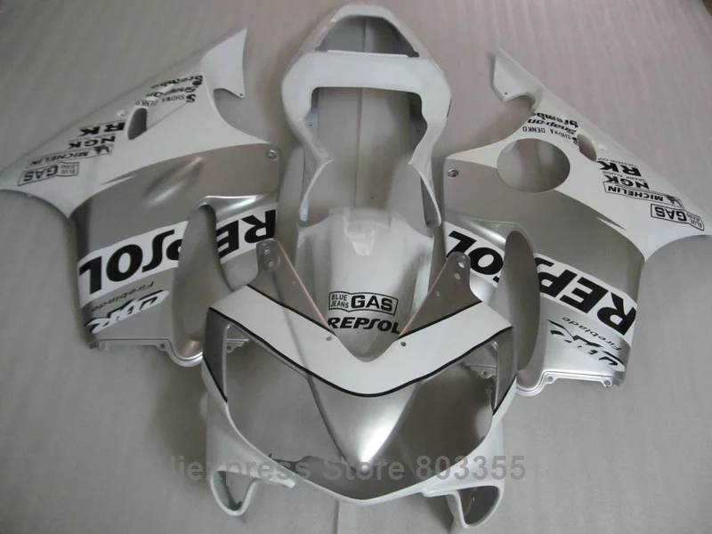 Распродажа обтекателей для Honda CBR600 F4i 2002 / 2003 2001 (белый репсол) cbr 600 03 02 01 комплект