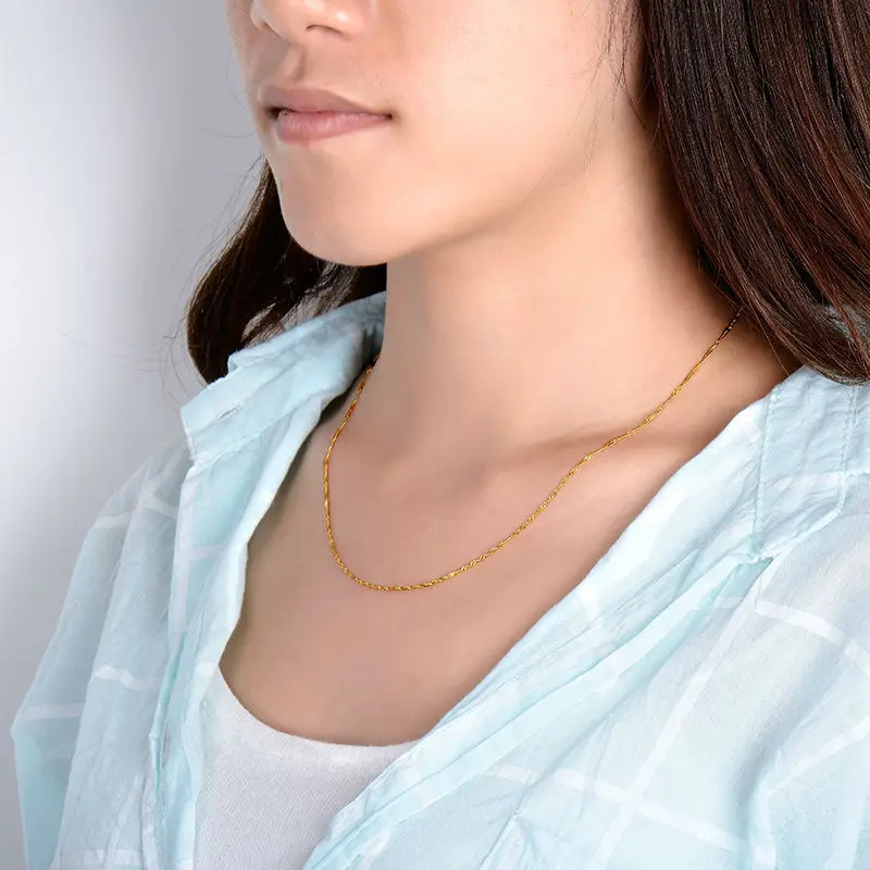 Цепочка из розового золота 18 К/750 пробы около 45 см|necklace fashion|necklace necklacenecklace beautiful |
