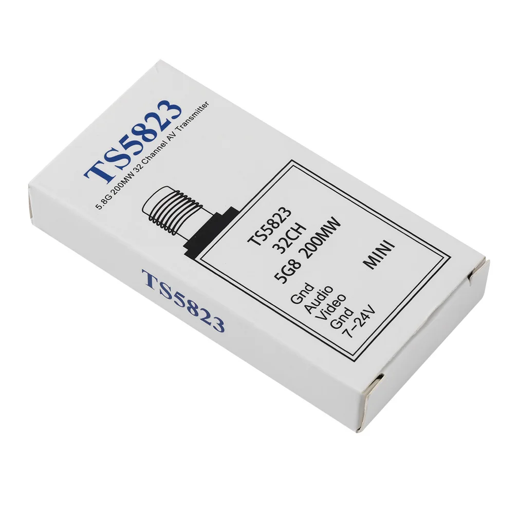 TS5823 Mini FPV Tx только 7 3g 5 8 ГГц 48Ch 200 мВт AV модуль передатчика (TX) TS5823/ RP SMA|fpv tx|transmitter
