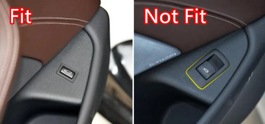 

YAQUICKA Car Interior Trunk Rear Door Switch Panel Cover Frame Trim Styling Sticker For BMW 5 Series 2018 ABS