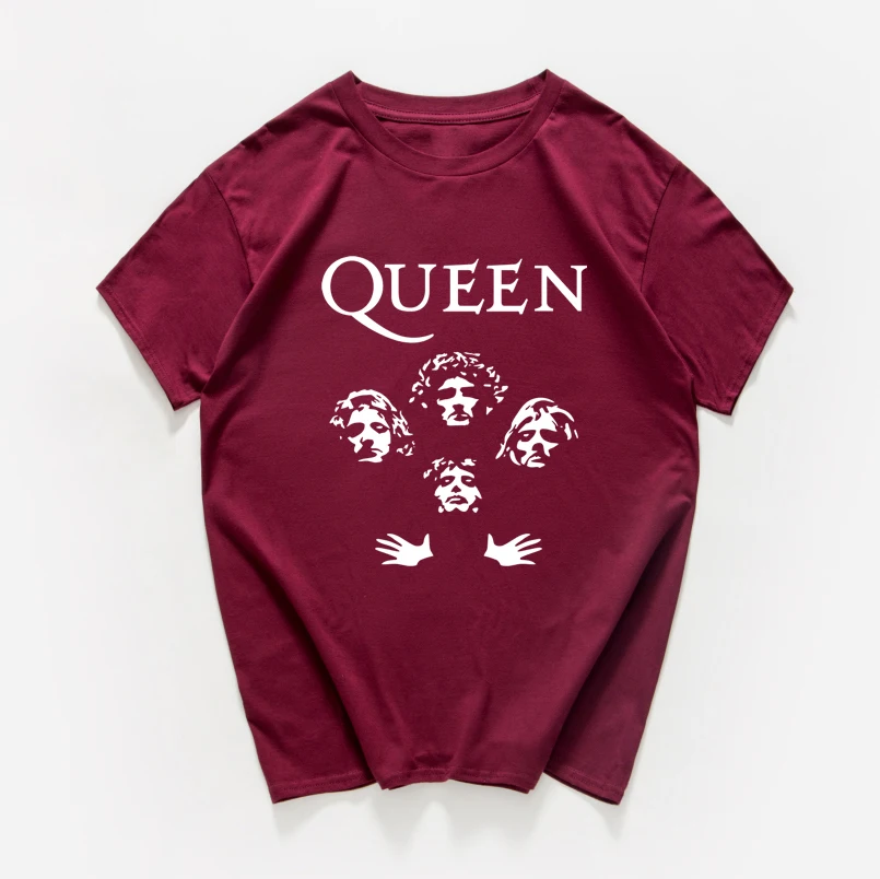 Блестящая рок-группа queen футболка для женщин размера плюс хлопок Летняя женская футболка, винтажная уличная футболка femme harajuku