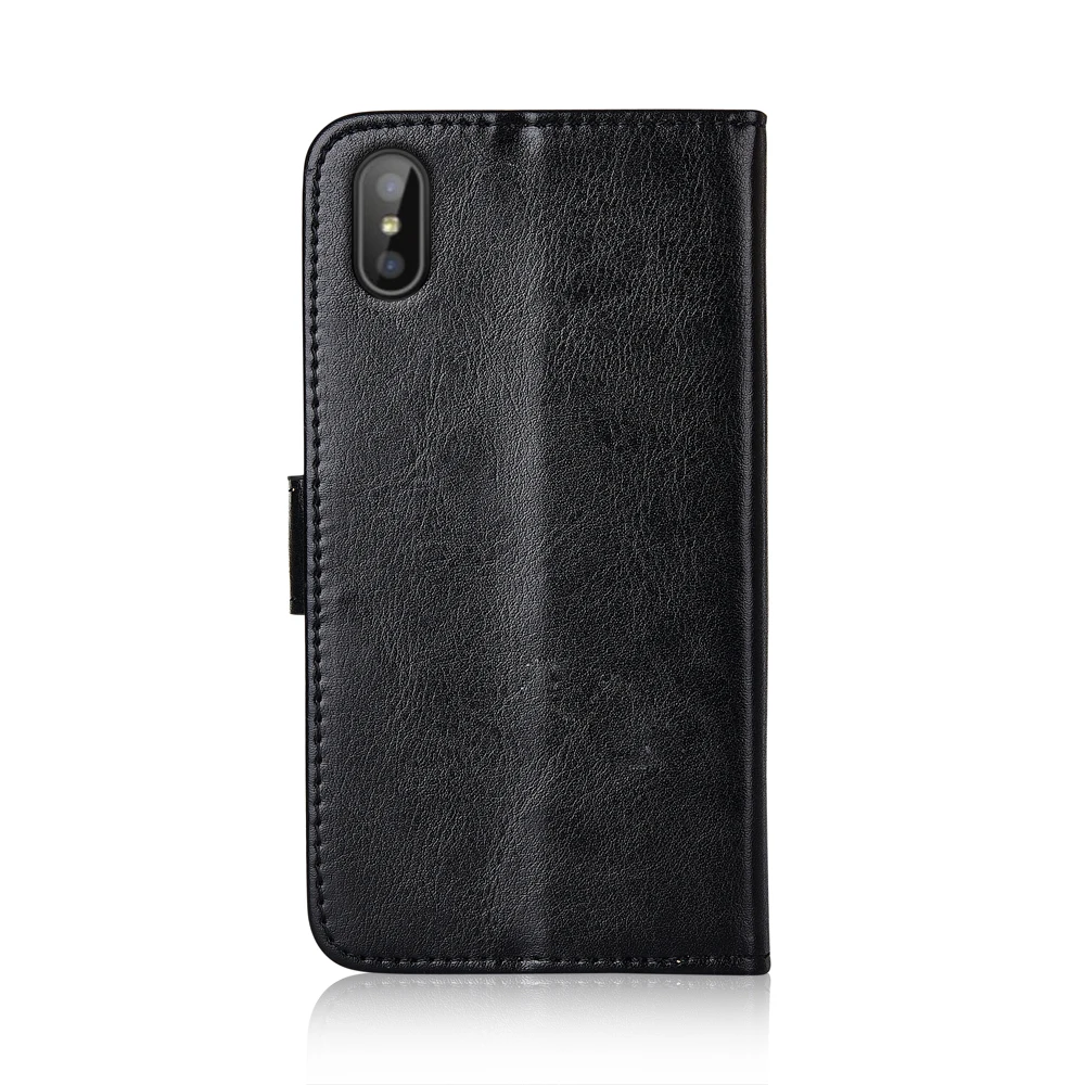 Для Vertex Impress Click NFC подставка для крышек корпуса Кожаный флип-кошелек с карманом