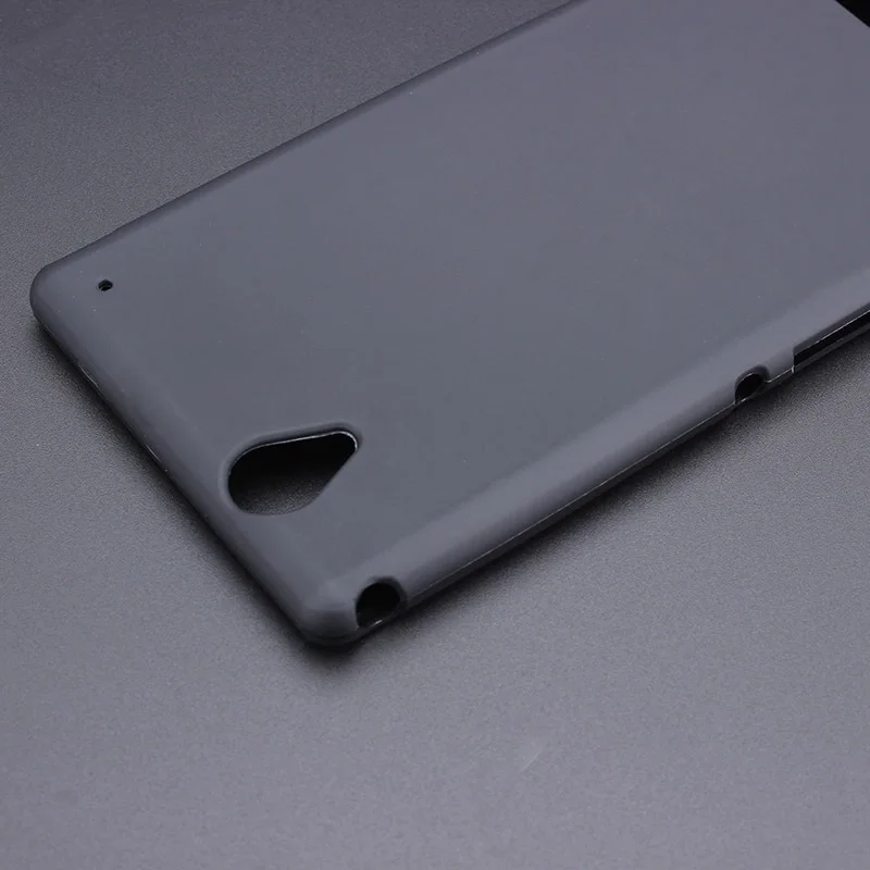 Черный гелевый ТПУ тонкий мягкий Противоскользящий чехол задняя крышка для Sony