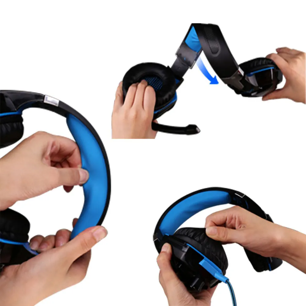 KISSCASE игровая гарнитура наушники Складные Bluetooth стерео с микрофоном для игры