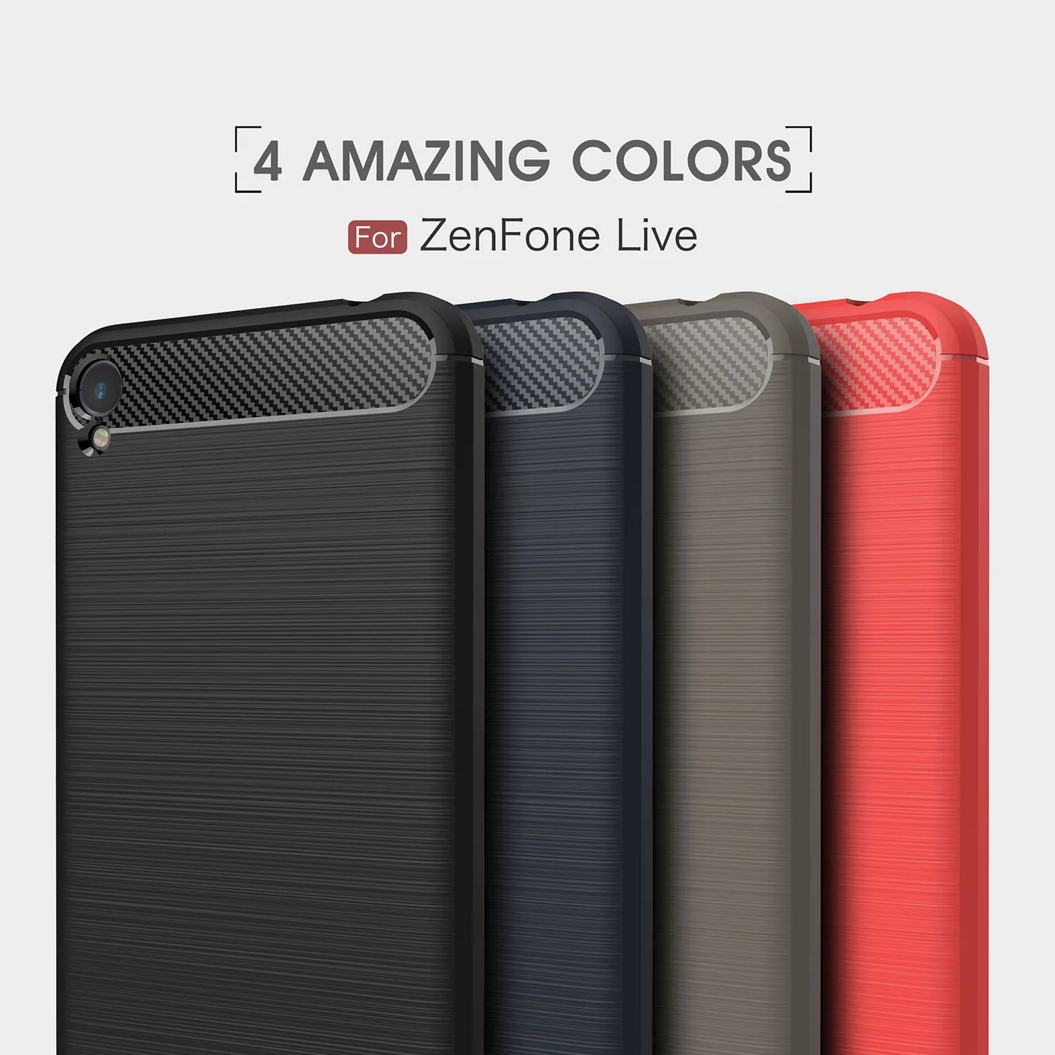 TPU Case for ASUS ZB501KL Zenfone Live Dual Soft Silicone Carbon Fibe Mobile Phone Cover A007 AOO7 ASUS_A007 Coque |