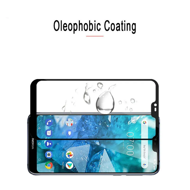 9D закаленное стекло для nokia 8 1 протектор экрана 9 7 plus 7x защитная пленка Полное