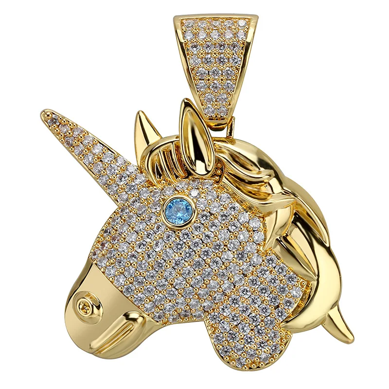 В стиле хип-хоп Полный AAA CZ Циркон с твердым покрытием Bling лед из ювелирных изделий