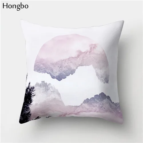 3 Hongbo 1 шт., разноцветный чехол для подушки с мраморным принтом, чехол для подушки, наволочка для кровати, квадратный чехол для автомобиля, дивана, Декор для дома - Цвет: 3