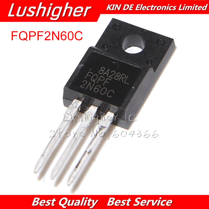 10 шт. FQPF2N60C 2N60C-220 2N60 TO220 MOS полевой транзистор | Электронные компоненты и