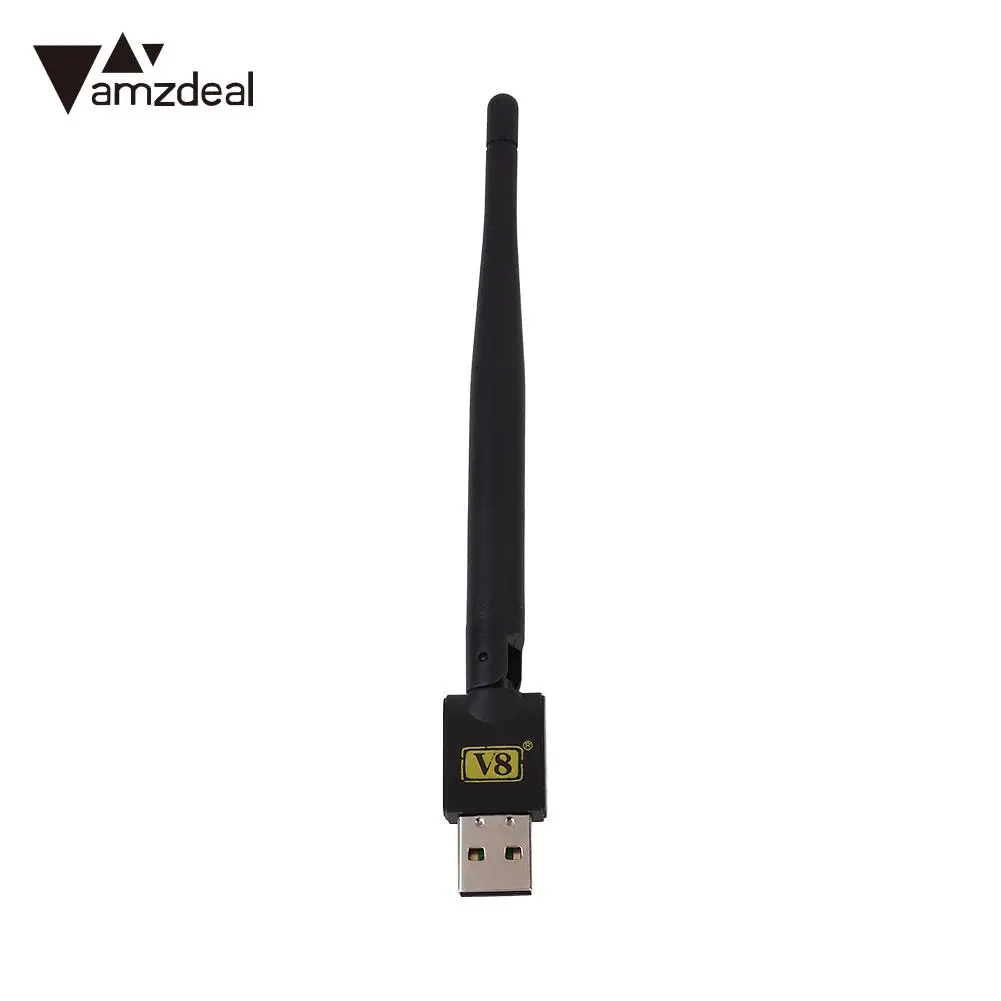 V8 Мини Портативный USB 2 0 WiFi антенный ключ для спутниковых ТВ