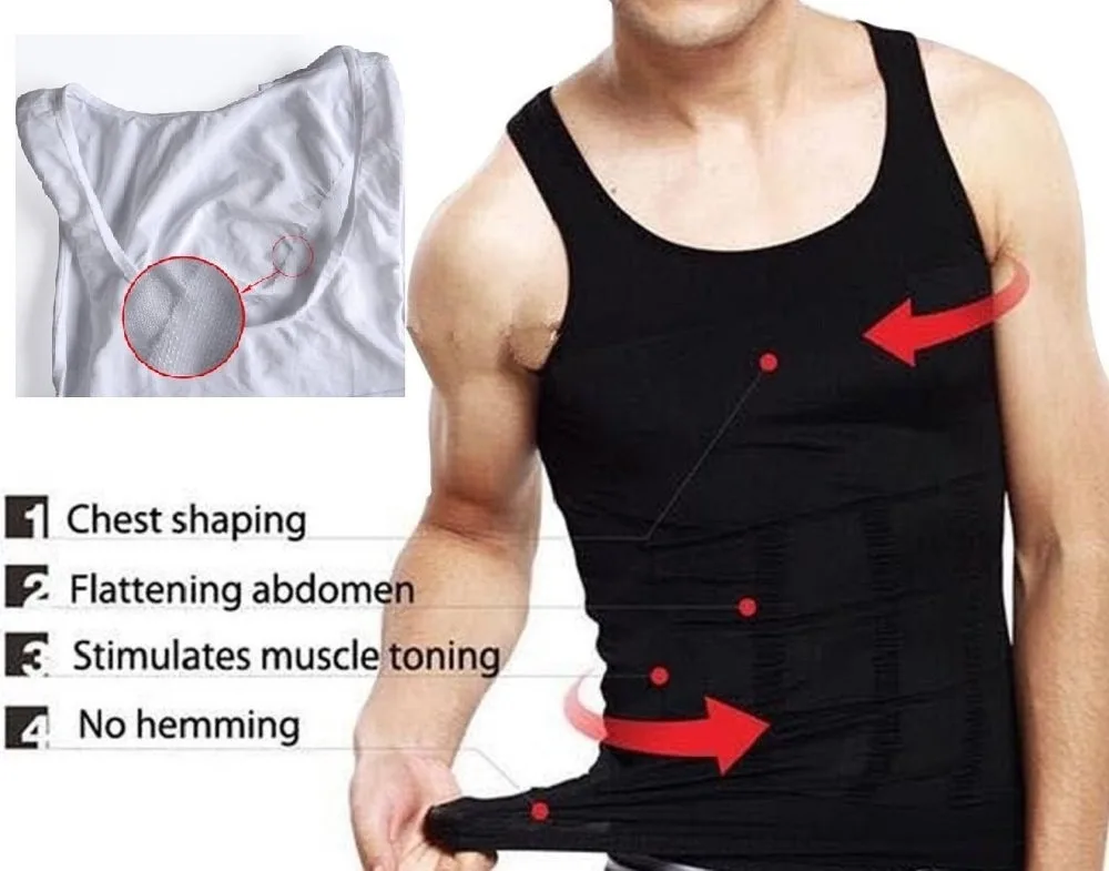 Мужское нижнее белье для похудения Корректирующее корсет талии жилет контроль