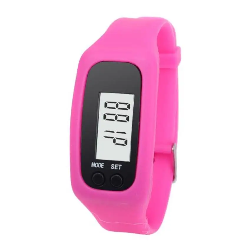 

2018 Women&Men Sport Wrist Watch Bracelet Digital LCD Walking Distance Pedometer Run Step Walking Distance Calorie Counter #D