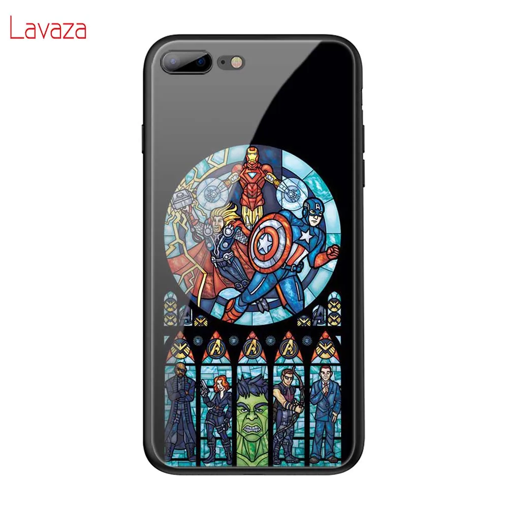 Lavaza Marvel Мстители Jorker Dead Pool Мягкий чехол из закаленного стекла для iPhone 6 6S 7 8 Plus 5 5S SE XR X XS 11 Pro MAX чехол