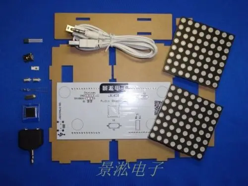 LS1608 музыка спектр светодио дный точечная матрица индикатор уровня усилитель VU