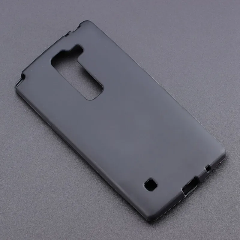 Черный гелевый ТПУ тонкий мягкий анти Лыжный чехол задняя крышка для LG Spirit H440N H440Y