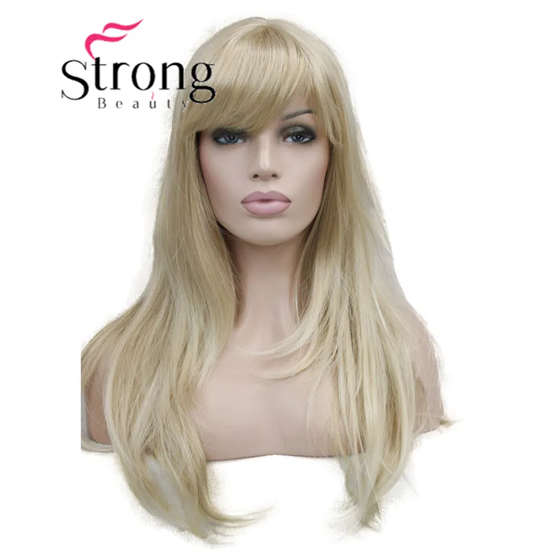 StrongBeauty 2" синтетический парик длинные термостойкие большие волнистые волосы для женщин косплей парик светло-коричневый с выделенным