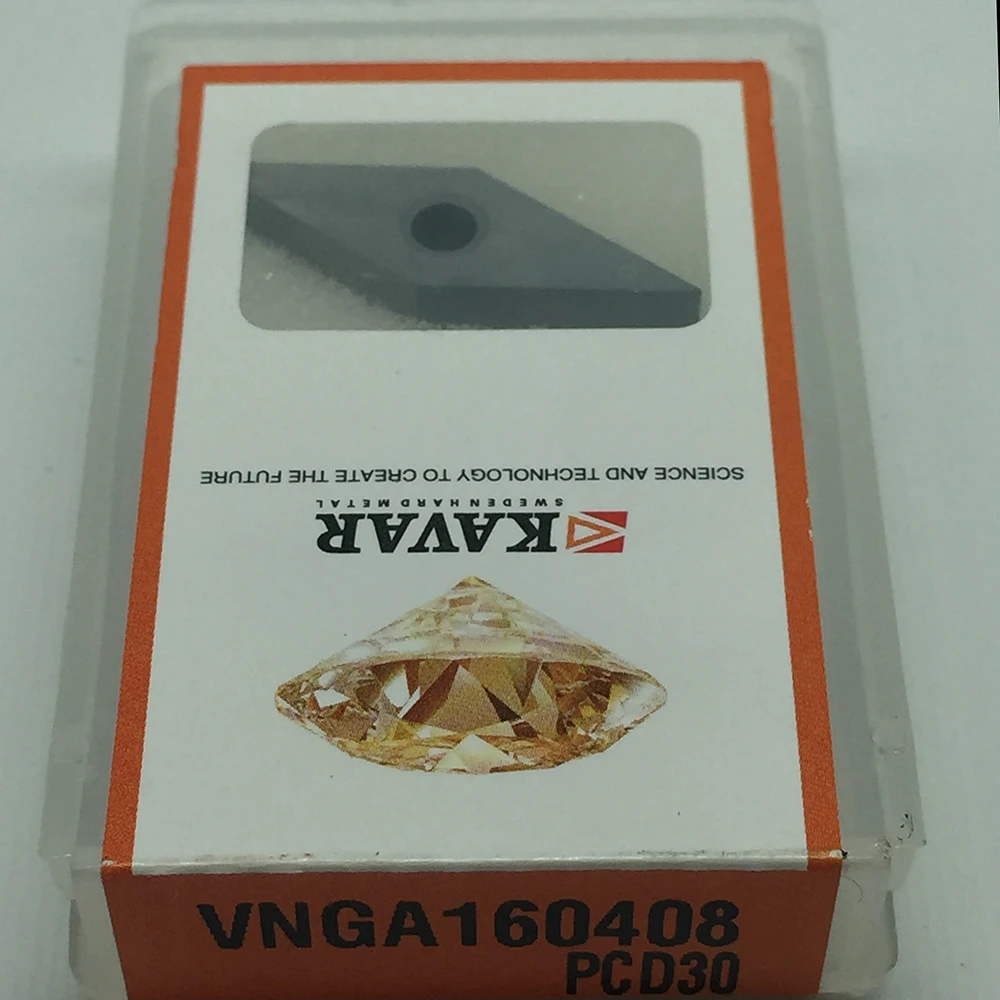 

2pcs VNGA160408 PCD30 Insert Diamond blade tools Used for Aluminum Polycrystalline diamond tools PCD cnc high quality