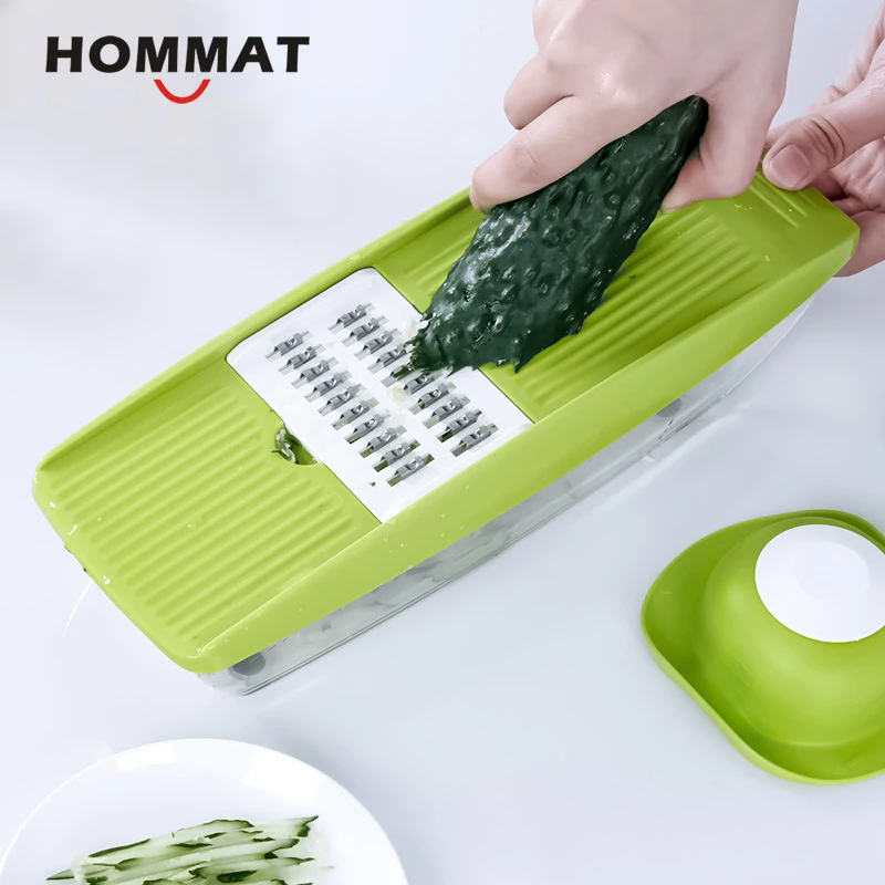 Ручная овощерезка HOMMAT с 5 лезвиями многофункциональный нож для овощей картофеля