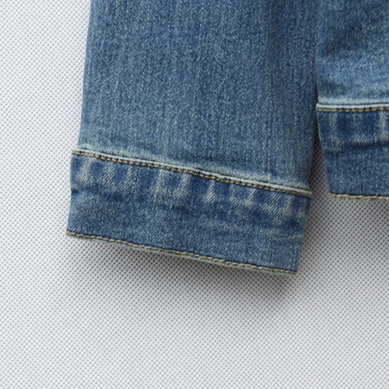 2017 осенне зимняя джинсовая куртка женская брендовая Модная Джинсовая