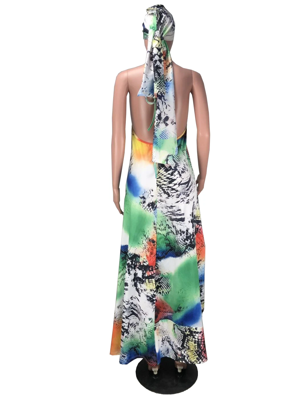 Женское Пляжное Платье макси с леопардовым принтом свободное богемное длинное