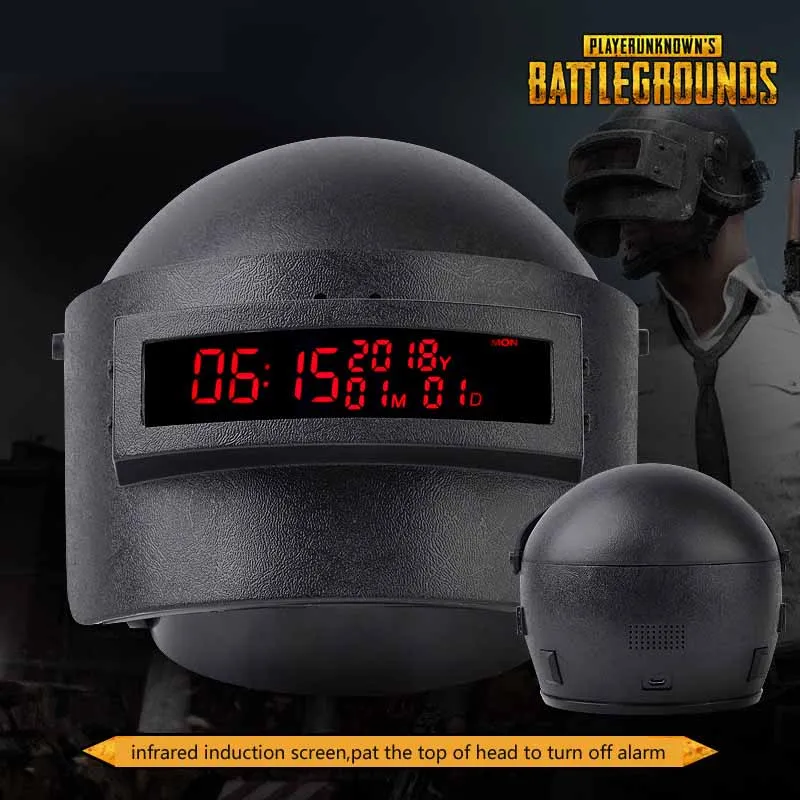Модель шлема PUBG Level 3 игрушечный будильник с календарем BG BGM светодиодный ящик для