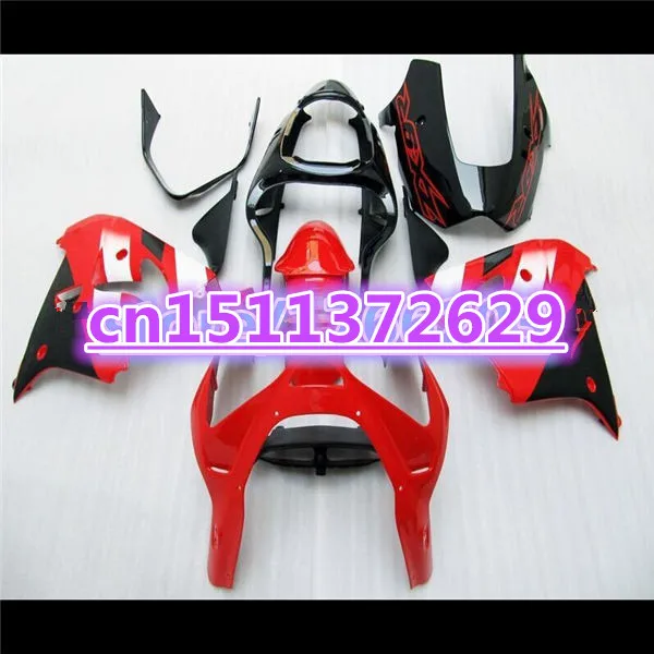 Bo 100% новый набор обтекателей мотоцикла для KAWASAKI Ninja ZX 9R 00 01 ZX9R красный черный 2000 2001