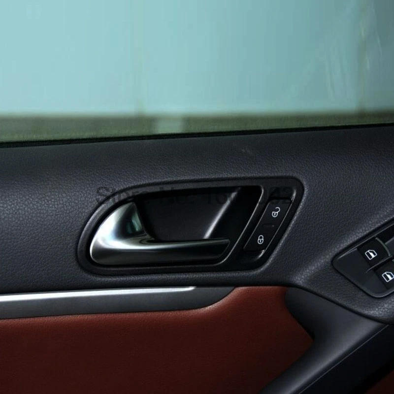 Для Volkswagen VW Tiguan 2012 2013 2014 2015 матовая хромированная внутренняя дверная ручка Чаша