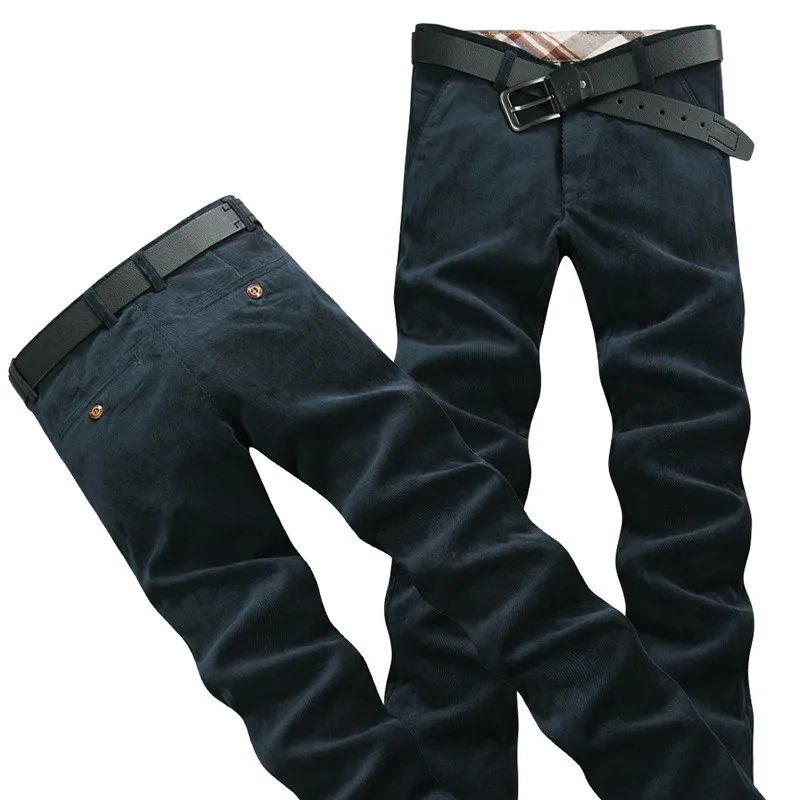 Вельветовые брюки свободные для мужчин среднего и возраста папы осенние зимние