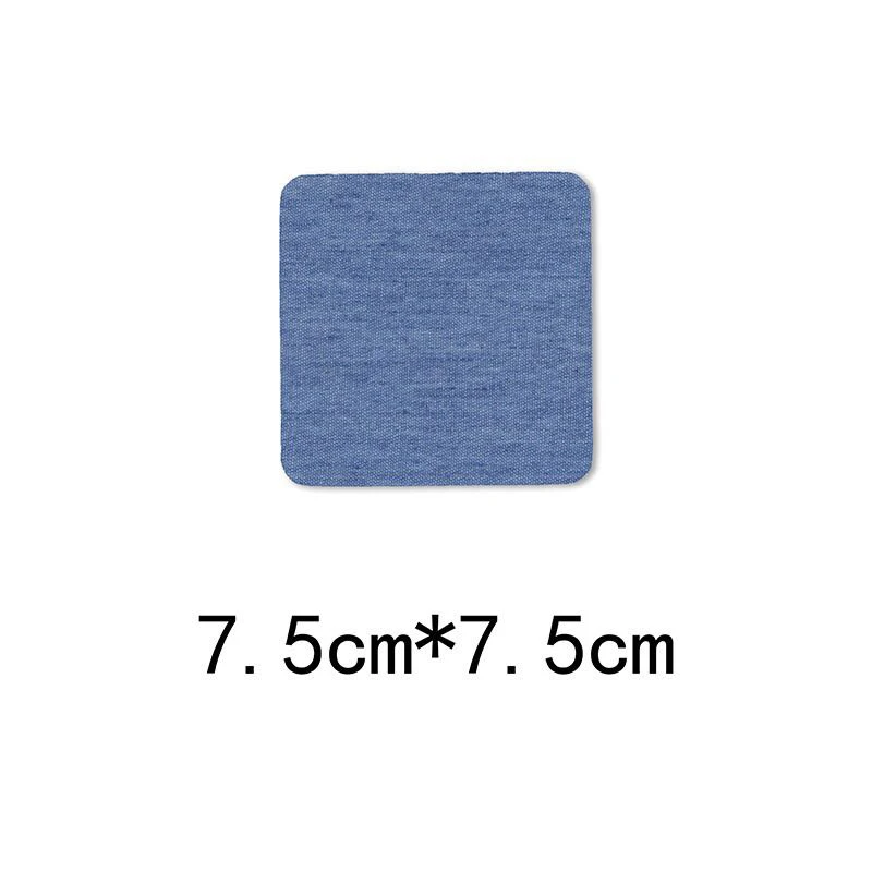 7.5cm7.5 Sky blue Джинсовые вырезки режущая деталь вышивка ковбой патч джинсы патч одежда украшение ремонт отверстия глажка - Цвет: 7.5cm7.5 Sky blue