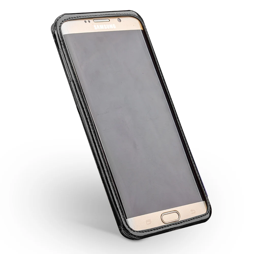 Чехол накладка из натуральной кожи для Samsung Galaxy S6 edge Plus QIALINO|case samsung galaxy tab|case garmincase
