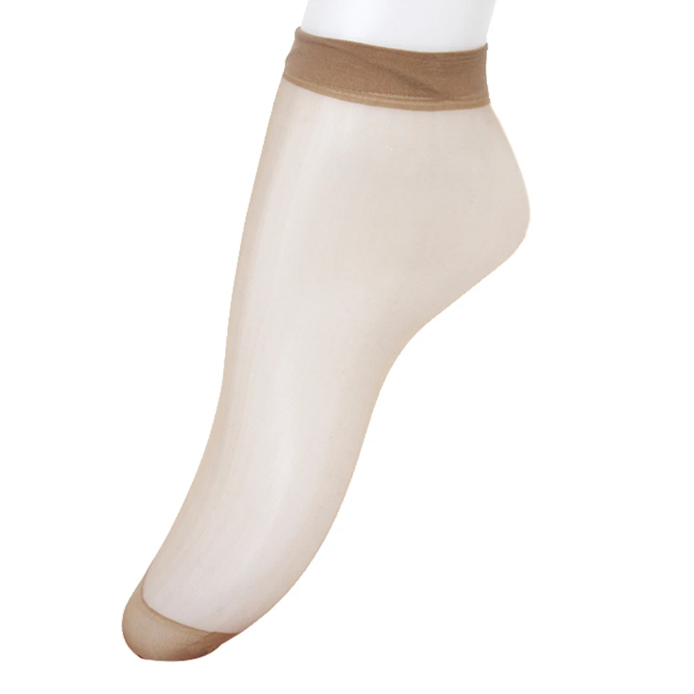 Short Stockings Ultra-thin Fiber Sheer Ankle Women Transparent Crystal Silk 3 Colors For You | Женская одежда