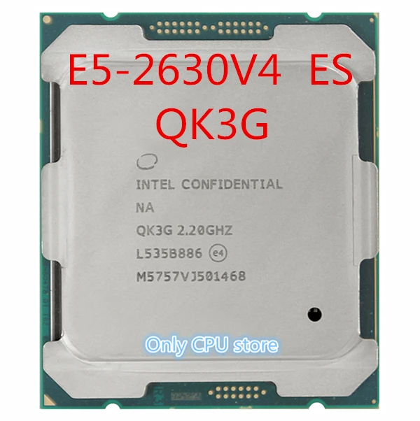 Оригинальный процессор Intel Xeon ES E5 2630V4 QK3G 2 20 ГГц 10 ядер 25 Мб 2630 V4|Процессоры| |