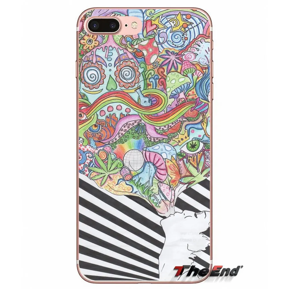 Для Huawei G7 G8 P7 P8 P9 Lite Honor 4C 5X 5C 6X Mate 7 8 9 Y3 Y5 Y6 II 2 Pro 2017 TPU прозрачные чехлы Trippy картинки