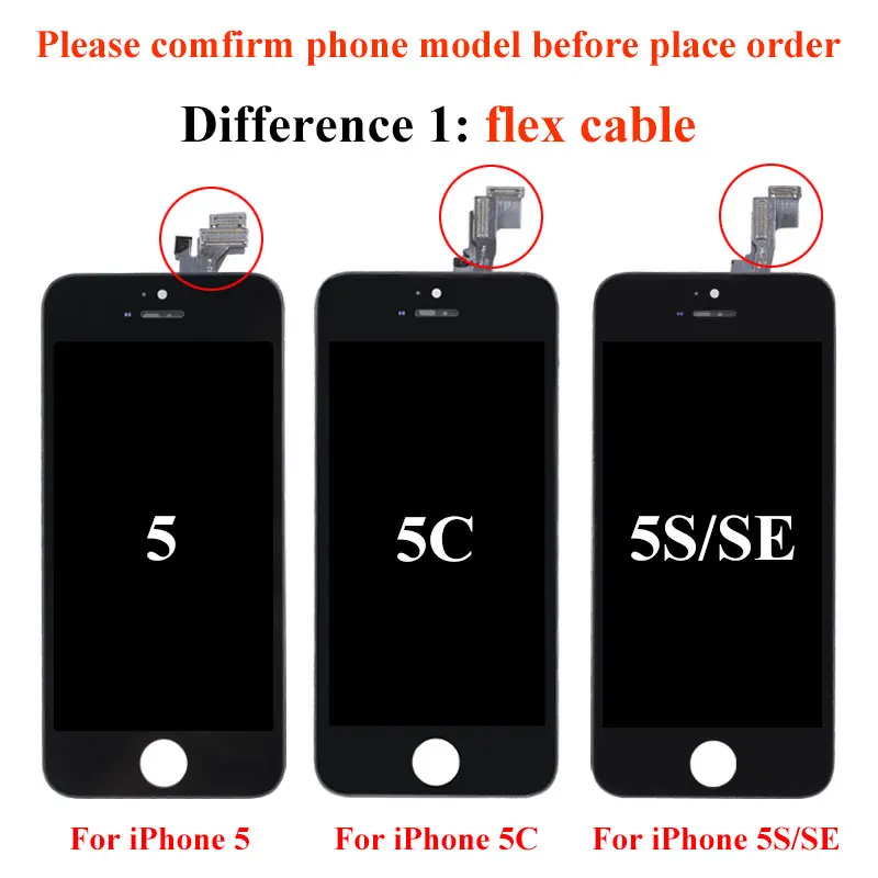 AAA качественный ЖК дисплей для iPhone 5S SE 5C 4S 5 6 6S 7 8 Plus сенсорный экран Замена X XR XS MAX 11