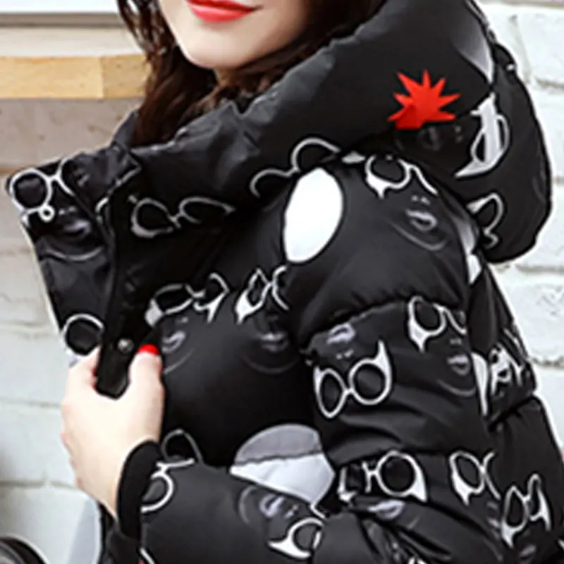 Новинка 2017 зимнее пальто для женщин плюс толстый тонкий пуховик хлопок куртка