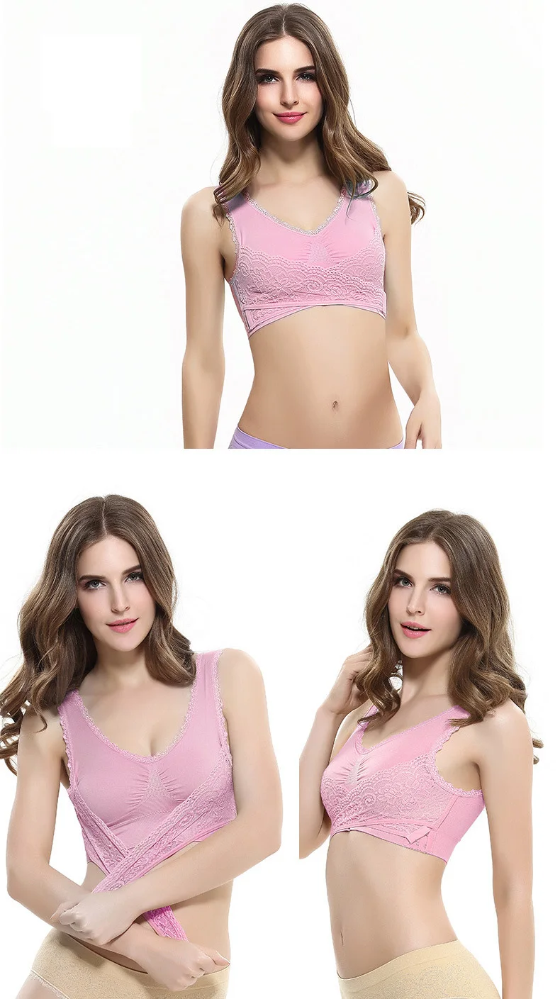 Queenral пикантные Для женщин бюстгальтер отжимать Bralette топик бюстгальтер с застежкой спереди; Спортивный Бюстгальтер Для девочек переходного возраста Женские Большие размеры сна бюстгальтер для кормления Femme BH