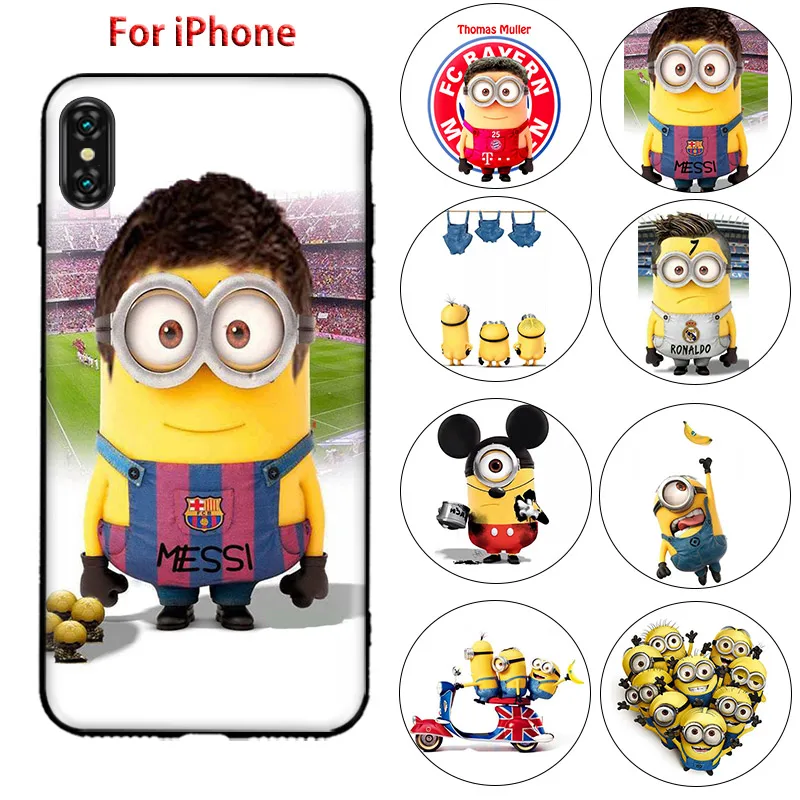 3D чехол с изображением миньонов для iPhone 7 8 Plus рисунком мечты X 6 6S мягкий
