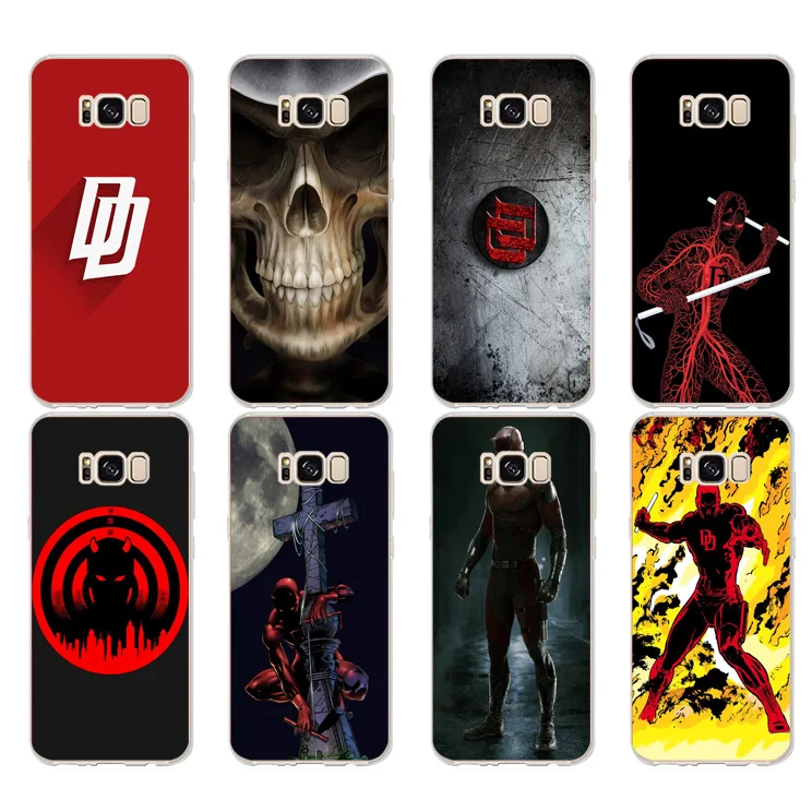 DREAMFOX K058 Daredevil Soft TPU Silicone Case Cover For Samsung Galaxy Note S 6 7 8 9 Edge Plus Grand Prime |