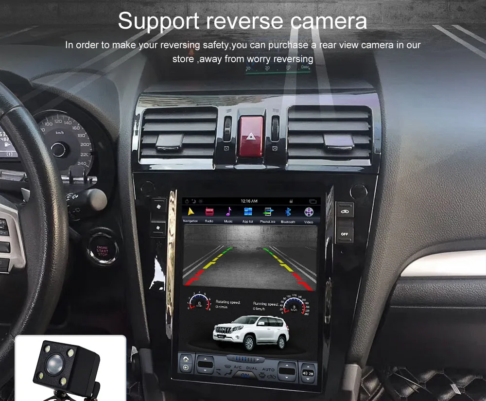 ZWNVA Тесла стиль ISP экран Android 7,1 без DVD плеер gps навигация Радио экран для Subaru Forester 2013