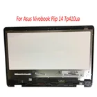 С рамкой 14 ''для ASUS VivoBook Flip 14 TP410 TP410UA TP410U, ЖК-матрица, ЖК-дисплей, сенсорный экран, ЖК-дисплей в сборе 1920*1080