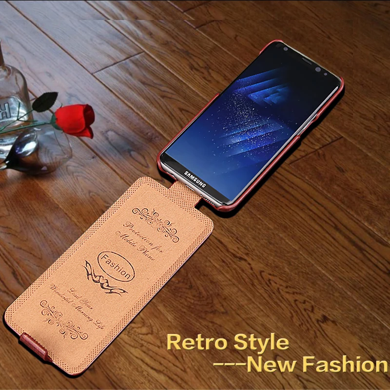 Для samsung S8/s8plus флип чехол классический вертикальный из искусственной кожи для Galaxy