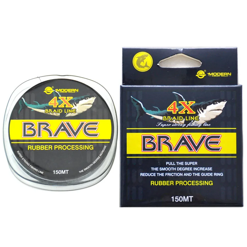 

MODERN 150M 4X BRAVE Braided Carp Fishing Line Japan Multifilament Super Wear-resistant PE Fishing Rope Braided Wire 8 to 50LB