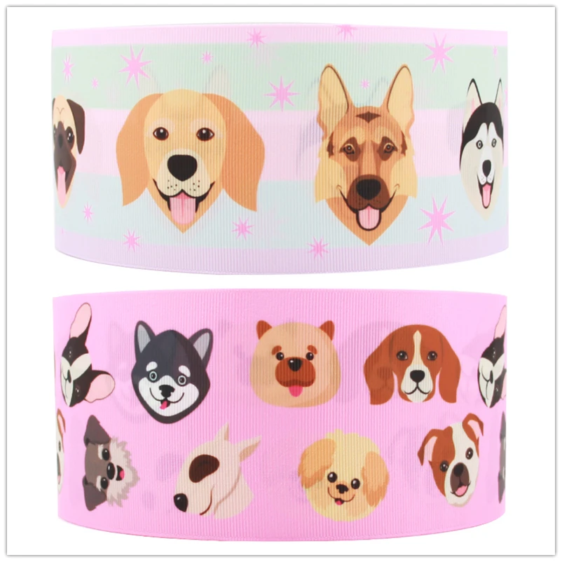 Лента Q &amp N 16 мм 22 25 38 50 75 лента с принтом happy dog из мультфильма корсажная для