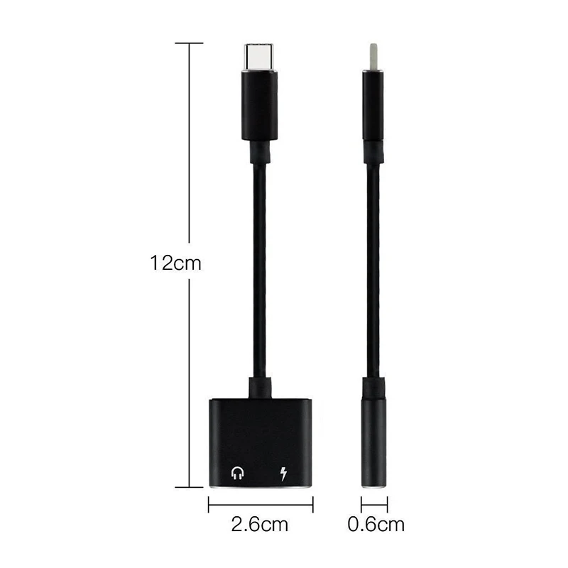 Oleeda 2 в 1 кабель для наушников USB Type C на 3 5 мм типа Aux адаптер зарядки Letv Xiaomi|Зарядные