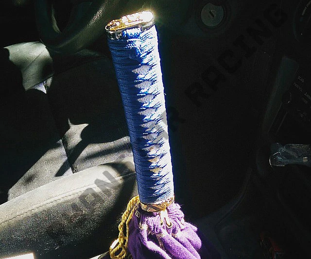 Ryanstar-универсальные автомобильные медные аксессуары Катана Меч ручка