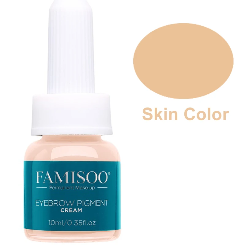 FAMISOO 4 шт. пигмента + 1 360 крем для кормления постоянный комплект макияжа бровей губ