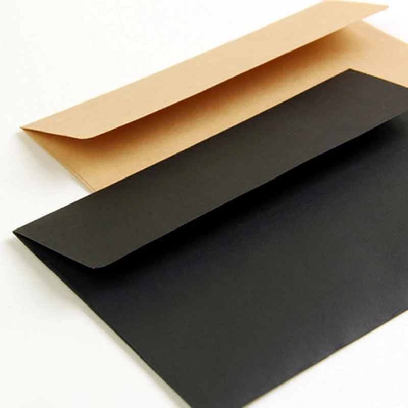 

Kraft Paper Envelope Three Colors Vintage Blank Letter Paper Writing Envelope 10pcs/lot 16*11cm