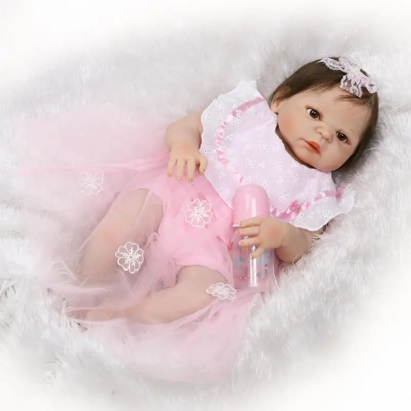Poupees De Bain En Silicone Pour Bebe Fille 56cm En Vinyle Avec Cheveux En Fiber Enracinee Jouet De Bain Cadeaux D Anniversaire Pour Enfants Poupees De Bain En Silicone Pour Bebe Fille 56cm En Vinyle Avec Cheveux En Fiber Enracinee Jouet De Bain Cadeaux D Anniversaire Pour Enfants