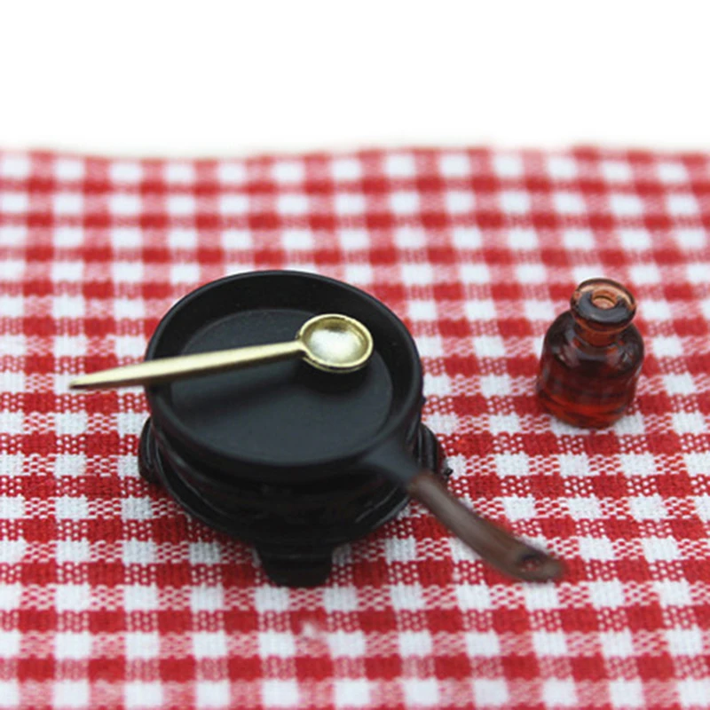 1 шт. Миниатюрная модель ложки из сплава кухонные инструменты модели игрушек для